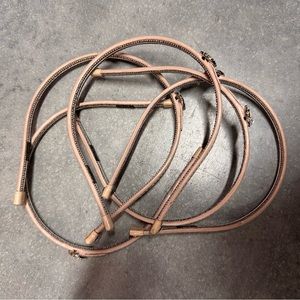 Henri Bendel rhinestone and leather headband